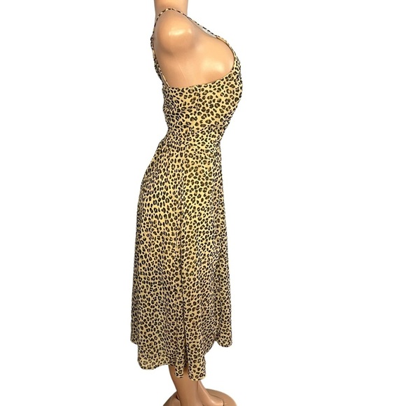 3/$30 🍂 Abercrombie & Fitch Leopard Square Neckline Criss Cross Back Dress - Picture 4 of 8